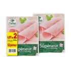 Jambon le supérieur "Lot de 2" - CARREFOUR EXTRA - Carrefour Jambon le supérieur "Lot de 2" - CARREFOUR EXTRA à 7,99 € dans le catalogue Carrefour