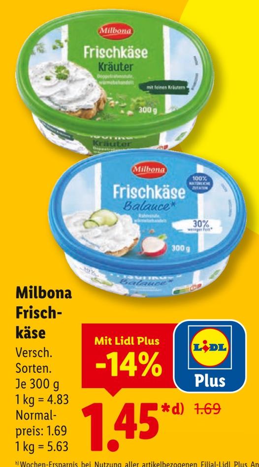 Frischkäse Balance