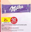 Tablette de chocolat MMMAX lait du Pays Alpin - Milka en promo chez Intermarché Marignane à 1,43 €