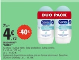 Déodorant - SANEX en promo chez E.Leclerc Cannes à 4,73 €