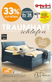 Opti-Wohnwelt Möbel & Einrichtung Prospekt der aktuellen Woche mit 20 Seiten, gültig von 23.10.2025 bis 15.11.2025, in Wadern und Umgebung Aktueller Opti-Wohnwelt Möbel & Einrichtung Prospekt in Wadern und Umgebung, "Traumhaft schlafen" mit 20 Seiten, 23.10.2025 - 15.11.2025