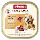 Animonda Dog GranCarno Country Adult Rind, Gans + Kürbis 150 g Angebote von Animonda bei Zookauf Laatzen für 0,99 €