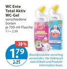 Total Aktiv WC-Gel im Angebot bei V-Markt in Regensburg Total Aktiv WC-Gel Angebote von WC Ente bei V-Markt Regensburg für 1,79 €