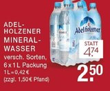 Mineralwasser im Angebot bei EDEKA in Gladbeck Mineralwasser Angebote von Adelholzener bei EDEKA Gladbeck für 2,50 €