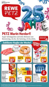 Aktueller REWE Prospekt "Dein Markt" Seite 1 von 32 Seiten für Herdorf