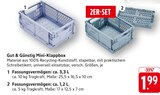 Mini-Klappbox im Angebot bei E center in Karlsruhe Mini-Klappbox Angebote von Gut & Günstig bei E center Karlsruhe für 1,99 €
