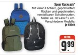 Rucksack im Angebot bei nah und gut in Nürnberg Rucksack Angebote von Spear bei nah und gut Nürnberg für 9,99 €