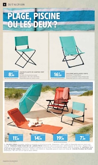 Promo Bain de soleil pliant dans le catalogue Intermarché du moment à la page 8