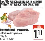 Aktuelle Pute Angebote bei nah und gut in Nürnberg Aktuelles Putenschnitzel, -brustbraten, -steaks oder -gulasch Angebot bei nah und gut in Nürnberg ab 1,11 €
