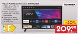 40 Zoll Full HD LED Fernseher 40LV2E63DA Angebote von Toshiba bei Netto Marken-Discount Gera für 209,99 €