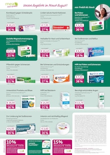 mea - meine apotheke Prospekt der Woche "Unsere August-Angebote" Seite 2, 01.08.2025 bis 31.08.2025 für Monheim Aktueller mea - meine apotheke Prospekt "Unsere August-Angebote" Seite 2 von 2 Seiten für Monheim