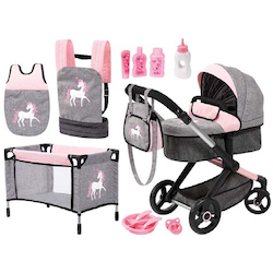 Design Kombi-Puppenwagen-Set Modell 'Xeo'