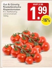 Niederländische RispenTomaten im Angebot bei WEZ in Bad Oeynhausen Niederländische RispenTomaten Angebote von Gut & Günstig bei WEZ Bad Oeynhausen für 1,99 €
