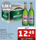 Aktuelles Pilsener, Blue Alkoholfrei Angebot bei Getränke Quelle WVG in Magdeburg ab 12,49 €