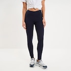 Legging taille haute bleu marine femme - La Halle Legging taille haute bleu marine femme à 9,99 € dans le catalogue La Halle