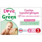Couches hypoallergéniques - LOVE & GREEN en promo chez Carrefour Market Roubaix à 16,49 €