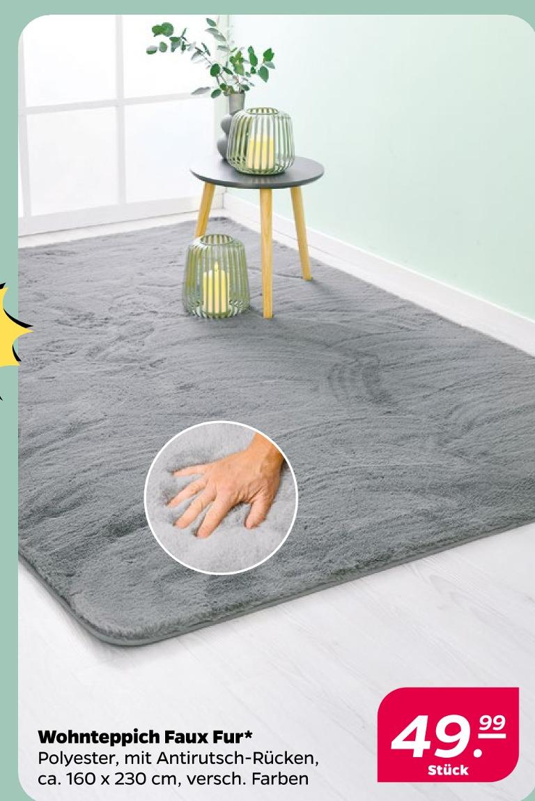 Wohnteppich Faux Fur