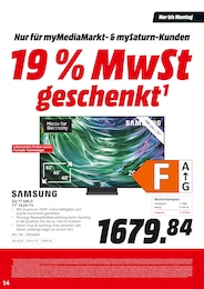Samsung Angebot im aktuellen MediaMarkt Saturn Prospekt auf Seite 14