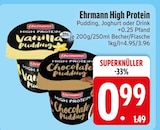 High Protein Vanilla Pudding Angebote von Ehrmann bei EDEKA Kaufbeuren für 0,99 €