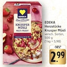 EDEKA - Herzstücke Knusper Müsli Multi-Frucht Angebot im Prospekt Herzstücke Knusper Müsli Multi-Frucht bei EDEKA im Prospekt "" für 2,99 €