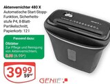 Aktenvernichter 480 X im Angebot bei GLOBUS in Bruchsal Aktenvernichter 480 X Angebote von Genie bei GLOBUS Bruchsal für 5,99 €