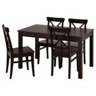 Tisch und 4 Stühle braun/braunschwarz von LANEBERG / INGOLF im aktuellen IKEA Prospekt für 438,96 €