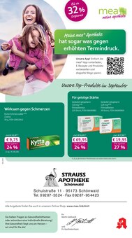mea - meine apotheke Prospekt der KW 36 "Unsere September-Angebote" Aktueller mea - meine apotheke Prospekt "Unsere September-Angebote" Seite 1 von 4 Seiten