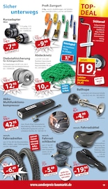 Aktueller Sonderpreis Baumarkt Prospekt mit Fahrradzubehör, "... da, wo die kleinen Preise Party machen!", Seite 19