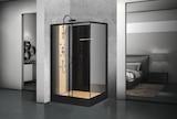 Cabine de douche "Black Bamboo" L. 120 x l. 80 x H 225 cm en promo chez Brico Dépôt Orléans à 379,00 €