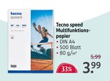 speed Multifunktionspapier Angebote von Tecno bei Rossmann Augsburg für 3,99 €