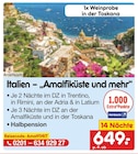 Discounter Reisen im Netto Marken-Discount Prospekt Italien – "Amalfiküste und mehr" im aktuellen Netto Marken-Discount Prospekt für 649,00 €