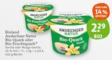 Bio-Quark oder Bio-Fruchtquark Angebote von Andechser Natur bei tegut Würzburg für 2,29 €