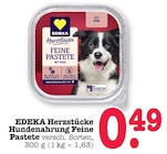 Aktuelle Feinkostlebensmittel Angebote bei E center in Mannheim Aktuelles Herzstücke Hundenahrung Feine Pastete Angebot bei E center in Mannheim ab 0,49 €