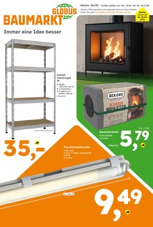 Globus-Baumarkt Prospekt der KW 43  "Immer eine Idee besser" Aktueller Globus-Baumarkt Prospekt "Immer eine Idee besser" Seite 1 von 9 Seiten