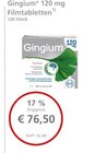 Gingium 120 mg Filmtabletten im aktuellen Prospekt bei LINDA Premiumapotheke in Vlotho
