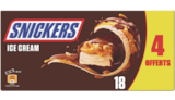 18 barres glacées chocolat cacahuètes et caramel - Snickers dans le catalogue Supeco