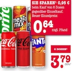 Sprite oder Mezzo Mix oder Coca-Cola Original Taste oder Coca-Cola Zero Sugar oder Fanta bei E center im Mainz Prospekt für 0,64 €