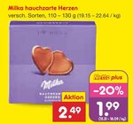 hauchzarte Herzen Angebote von Milka bei Netto Marken-Discount Kaiserslautern für 1,99 €