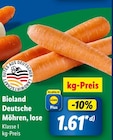 Deutsche Möhren, lose bei Lidl im Dornstadt Prospekt für 1,61 €