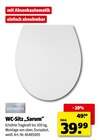 WC-Sitz „Sarum“ im Hagebaumarkt Prospekt WC-Sitz „Sarum“ von Wellwater im aktuellen Hagebaumarkt Prospekt für 39,99 €