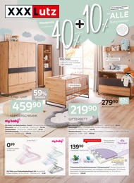 XXXLutz Möbelhäuser Prospekt für Fürth mit 8 Seiten XXXLutz Möbelhäuser Prospekt für Fürth: "Hauspreis mindestens 40% auf UVP + 10% auf ALLE Babyzimmer", 8 Seiten, 01.08.2022 - 14.08.2022