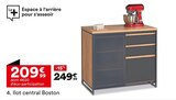 Ilot central - BOSTON en promo à 209,99 € chez But Ilot central - BOSTON dans le catalogue But