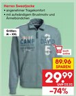Herren Sweatjacke Angebote bei Netto Marken-Discount Berlin für 29,99 €