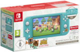 Console Nintendo Switch Lite Animal Crossing Turquoise ou Corail - Edition limitée en promo chez Carrefour Créteil à 199,99 €