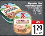 Pommersche Leberwurst Angebote von Rügenwalder Mühle bei E center Chemnitz für 1,29 €