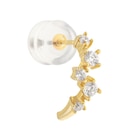 Mono boucle d'oreille en or jaune et oxydes de zirconium dans le catalogue E.Leclerc