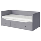 Tagesbett/3 Schubladen/2 Matratzen grau/Åfjäll mittelfest von HEMNES im aktuellen IKEA Prospekt