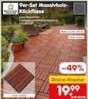 9er-Set Massivholz-Klickfliese von PRESTIGE HOME im aktuellen Netto Marken-Discount Prospekt
