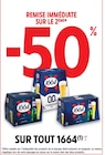 Intermarché Alès - Promo -50% de remise immédiate sur le 2ème sur tout 1664 Promo -50% de remise immédiate sur le 2ème sur tout 1664 à dans le catalogue Intermarché à Alès