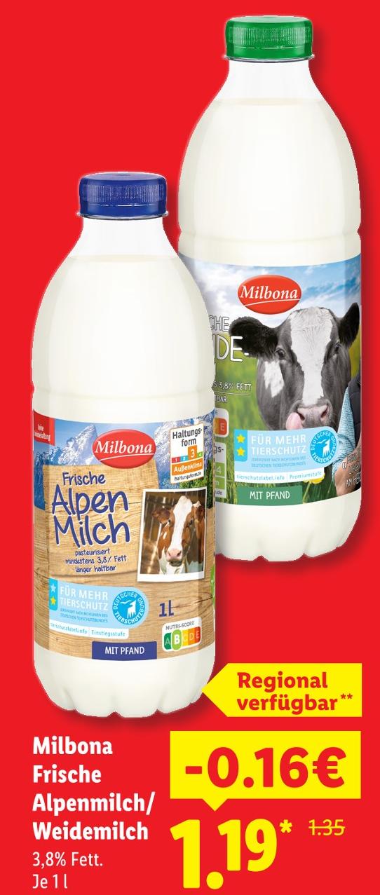 Frische Alpenmilch